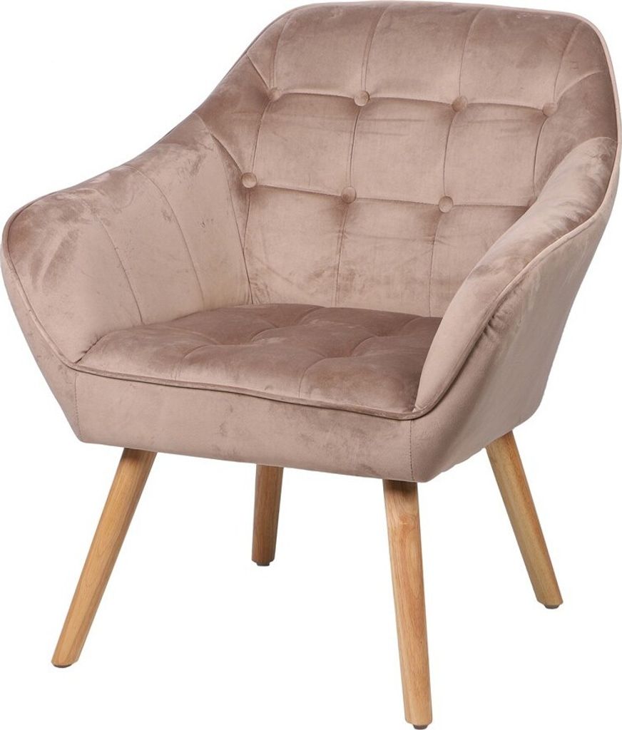 Meublorama FD-152051*1C/12KG, Samt, Beige, 700 mm, 740 mm, 850 mm, 11 kg