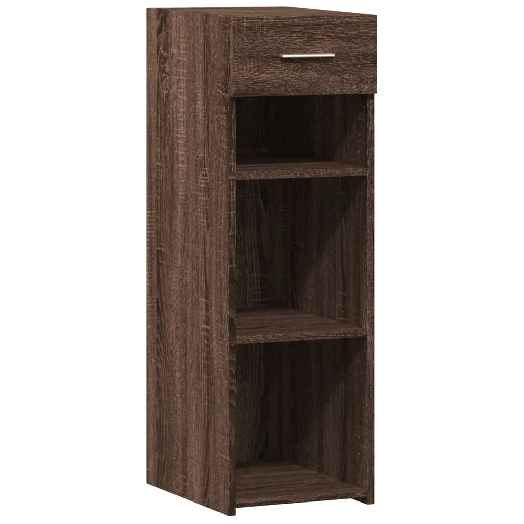 SYFAX Credenza Salvaspazio Rovere Marrone | Mobiletto Legno Multistrato 93cm