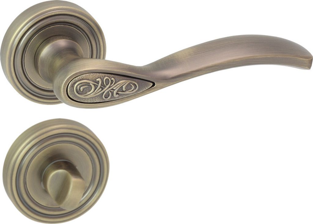 DOMINO Türgriff Drückergarnitur WC - Badezimmer Set | Produktbild 