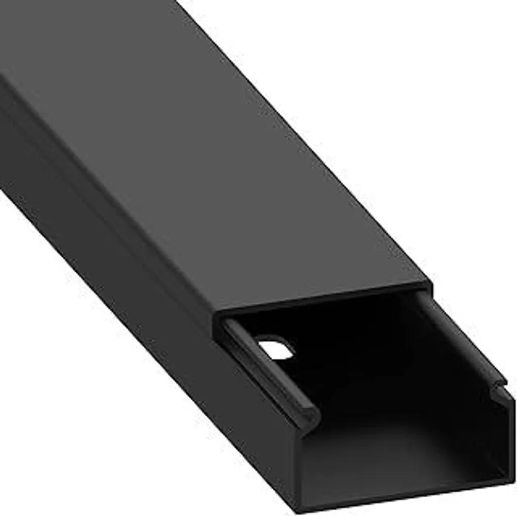 Canalina Copricavi Nera Habengut 30x15mm PVC 1m - Stock Limitato