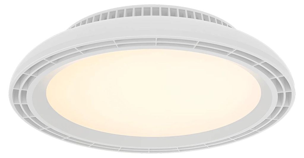Braytron plafondventilator met LED-verlichting, 24W, wit Productafbeelding 