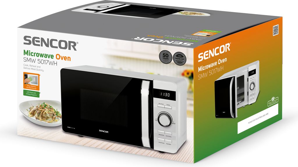 SENCOR SMW 5017WH Mikrovlnná rúra, LED panel s 8 Obrázok produktu 6