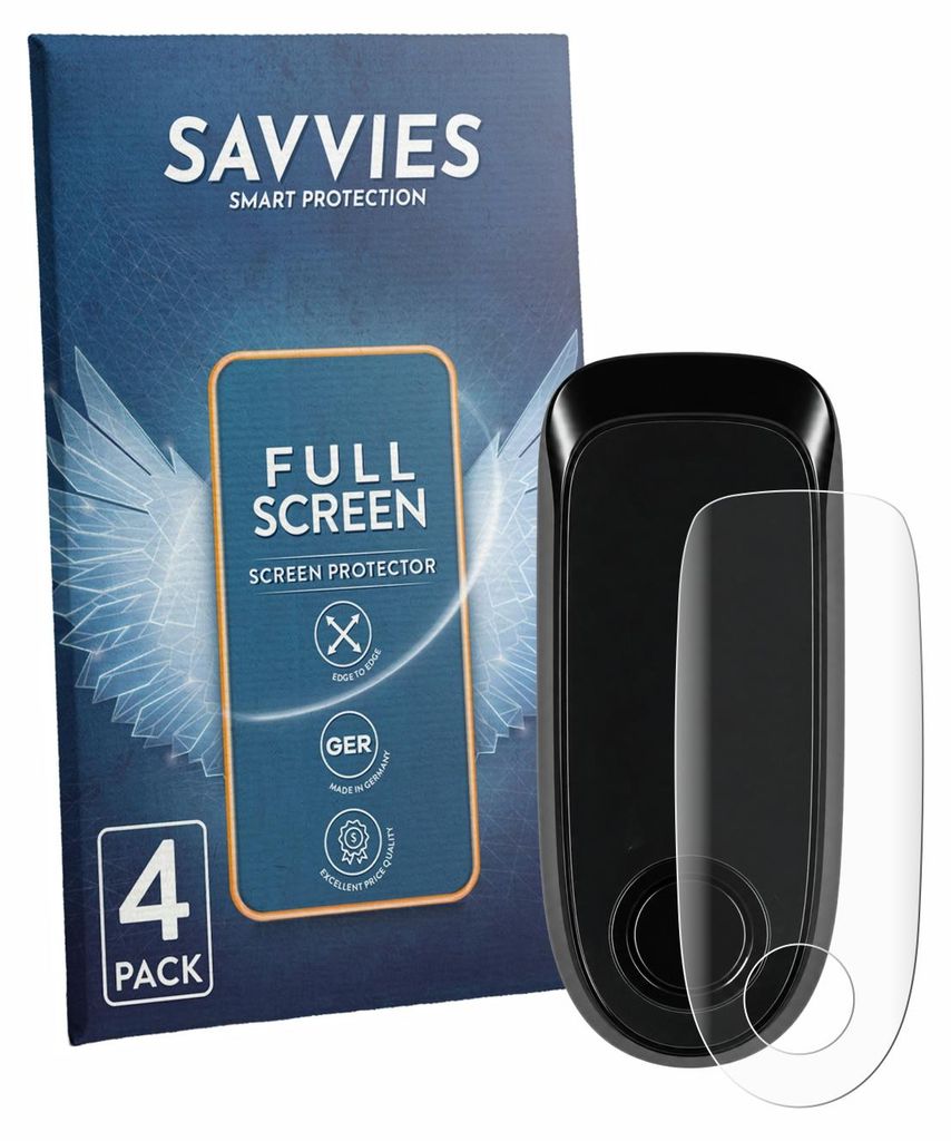 4x Savvies Fullscreen Schutzfolie für Segway Ninebot F2 Pro II D Displayschutz Folie Fullcover Klar Transparent