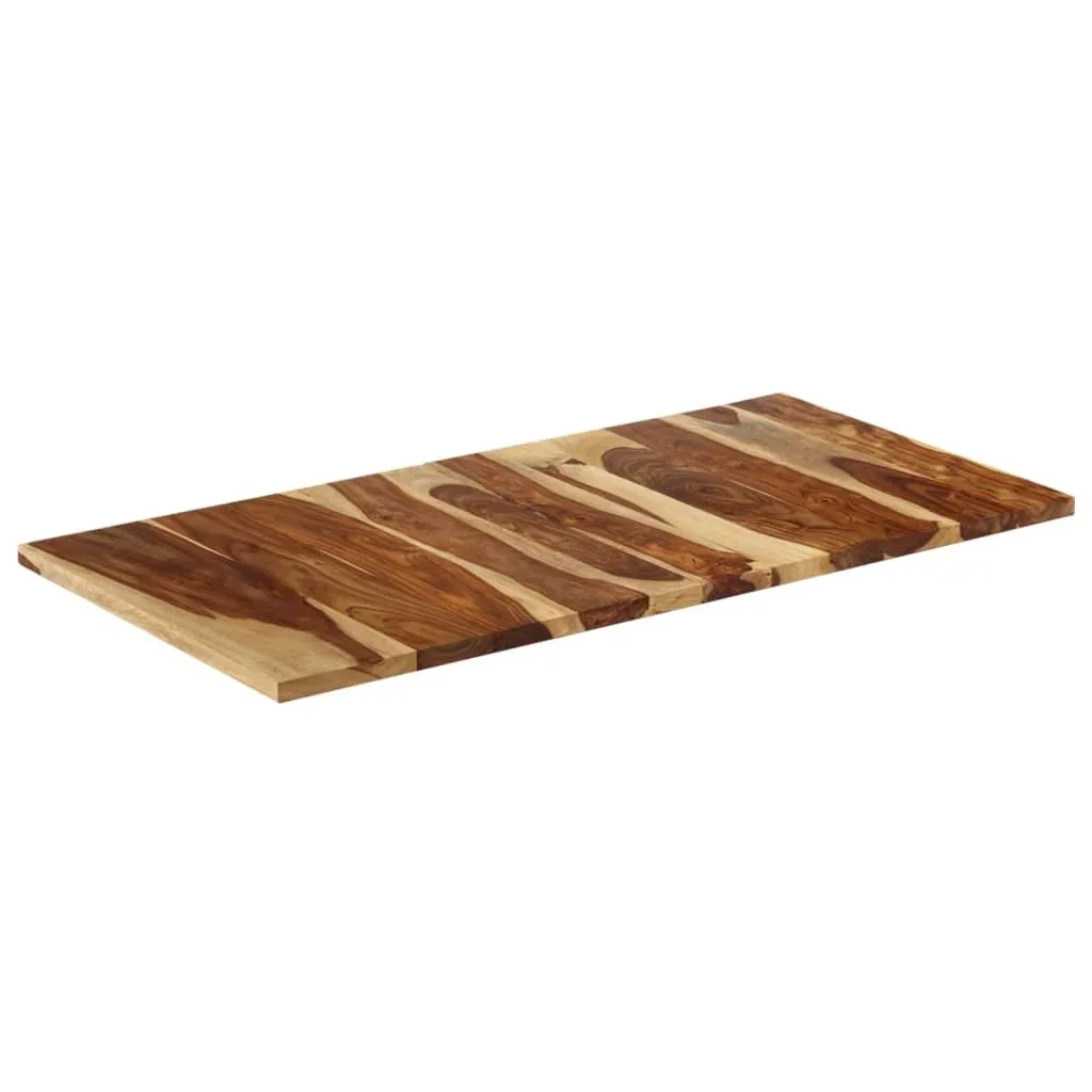 Plateau de table en bois de rose massif durable avec chants bruts - 19
