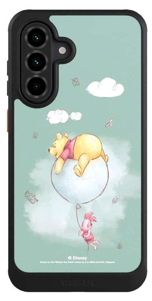 NIVOCASE Hülle für Samsung Galaxy A36 5G Handyhülle NIVOcore Case Schwarz Bär Disney Winnie Puuh