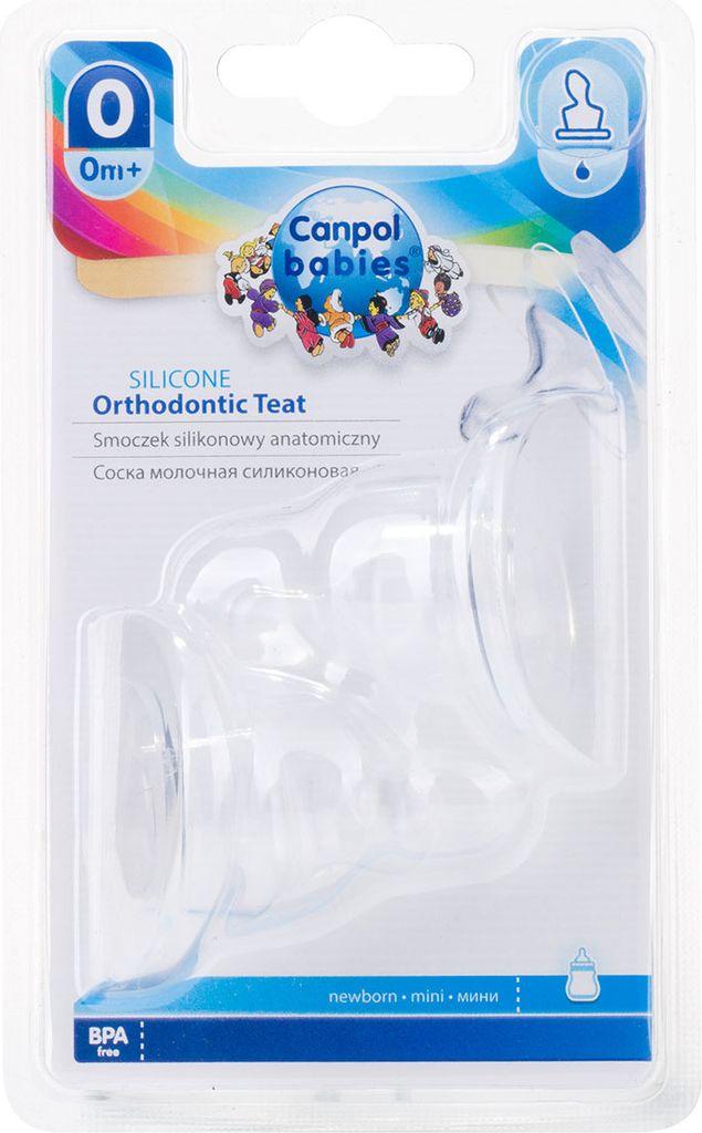 Canpol Silikon-Flaschensauger fr Babyflaschen - 2 Stck