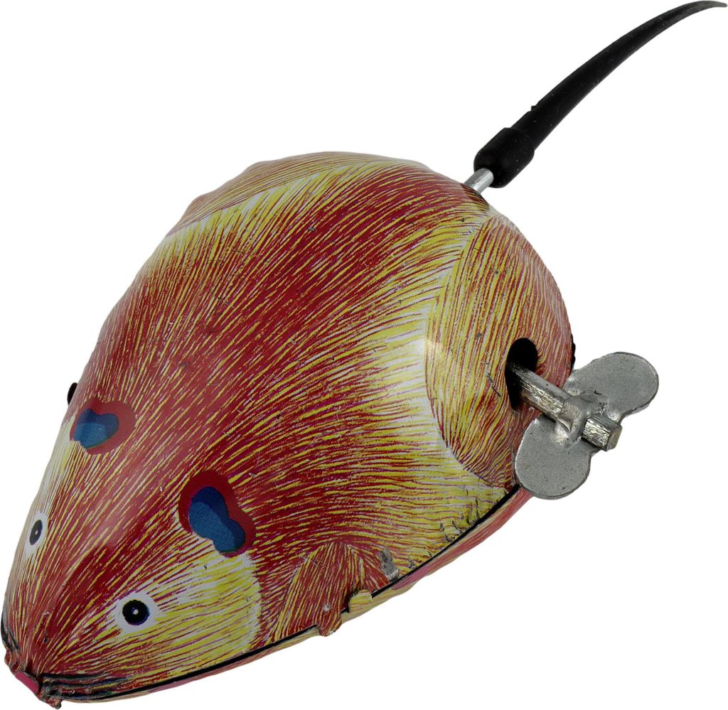Blechspielzeug Maus rot Mäuschen Blechmaus Produktbild 