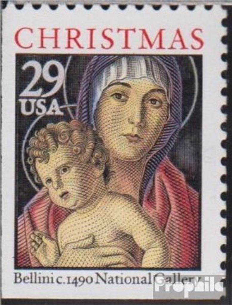 Briefmarken USA 1992 Mi 2328Eul postfrisch Weihnachten