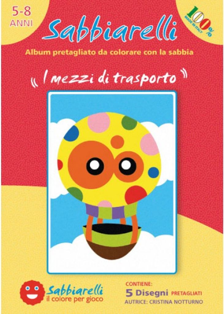 Sabbiarelli Sabbiarelli Sand Painting Album Transport 15x20 cm 5 Stück