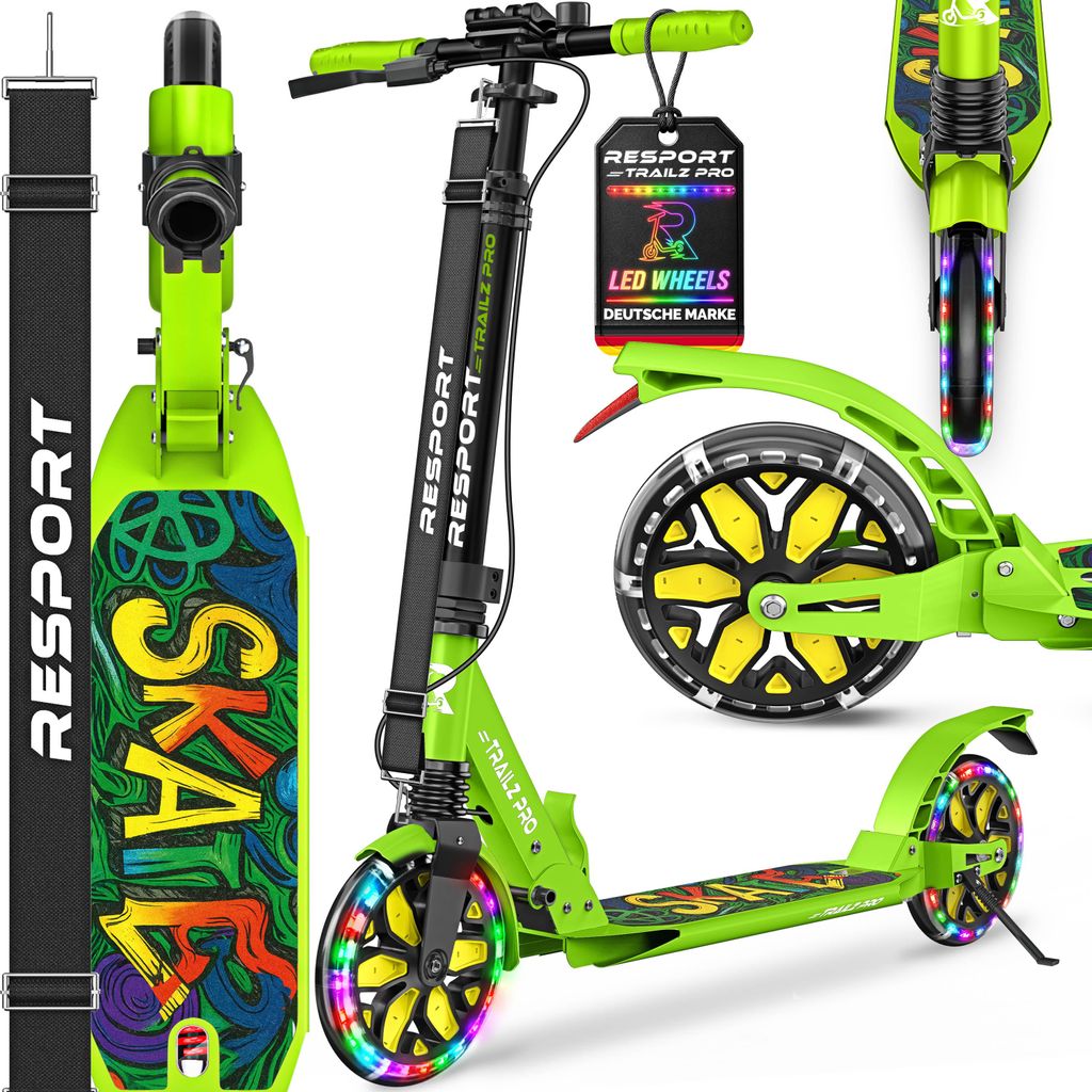 RE:SPORT® Cityroller für Kinder & Erwachsene mit LED, Produktbild 