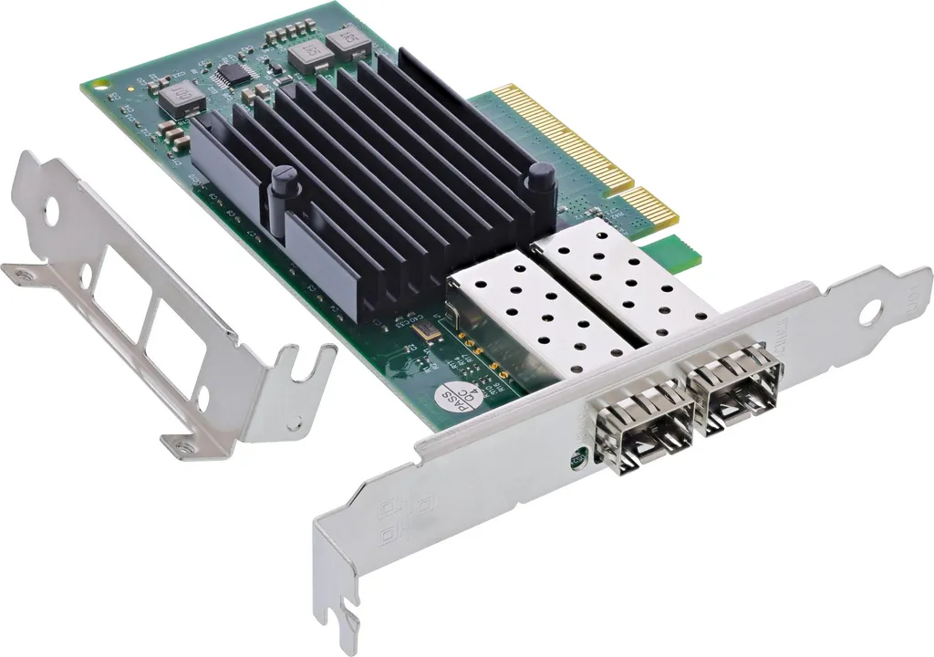Carte réseau InLine 51131A Dual 10-Gigabit SFP+ PCIe x8 avec LP