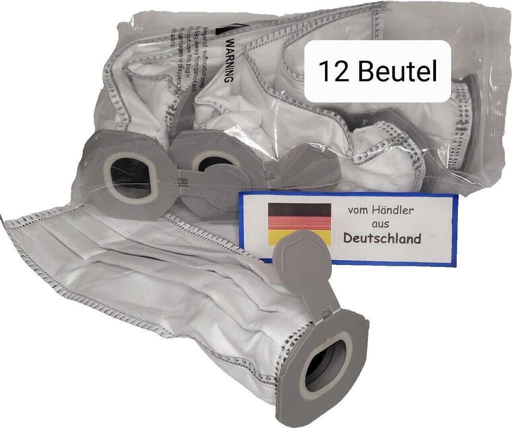 12 Staubsaugerbeutel kompatibel mit Vorwerk Kobold VK7 VK 7 FP7 VP 7 Filtertüten