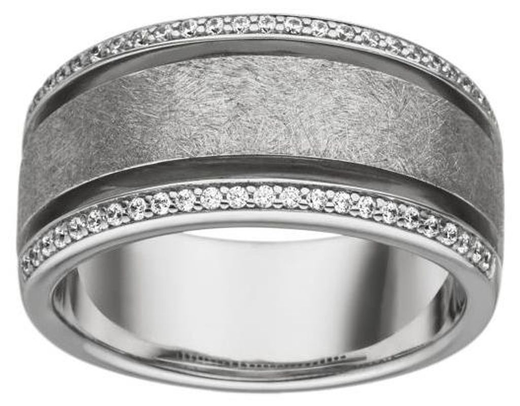 Viventy 782851 Ring Damen Ice Matt Zirkonia Sterling-Silber Gr. 58