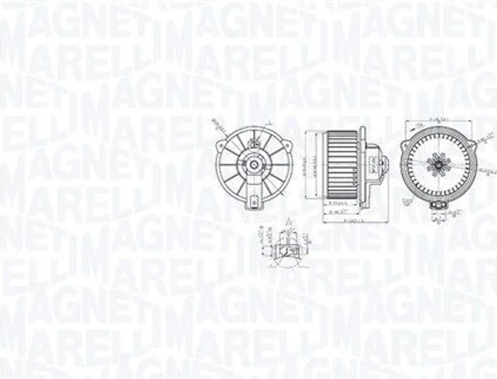Ventilateur habitacle silencieux Magneti Marelli pour Toyota Avensis