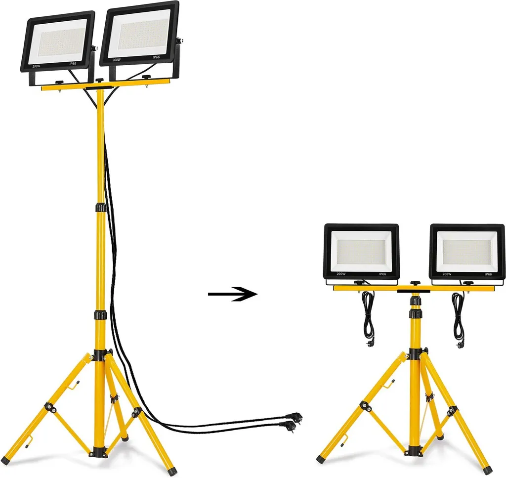 Projecteur de Travail LED 16000LM : Fini les Zones Sombres sur Chantier