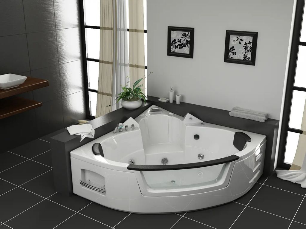Whirlpool Venezia 152 x 152 x 62 cm mit 12 Hydrojets und 1.000 Watt Pumpe