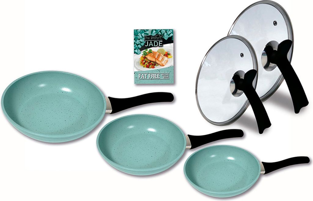 Starlyf Jade Pan Set Pfannenset Induktion, Antihaft Pfannen Produktbild