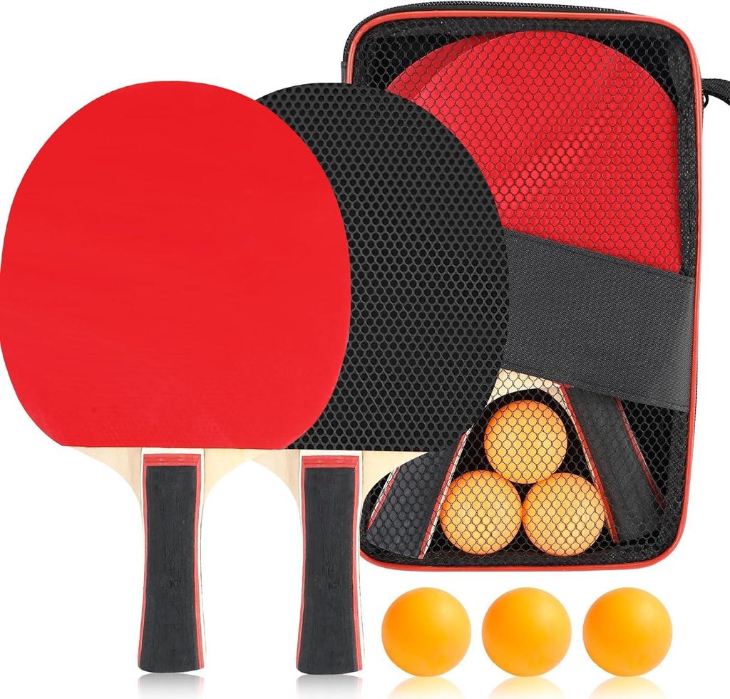 Tischtennisschläger Set, Ping Pong, Tischtennisbälle, Produktbild 
