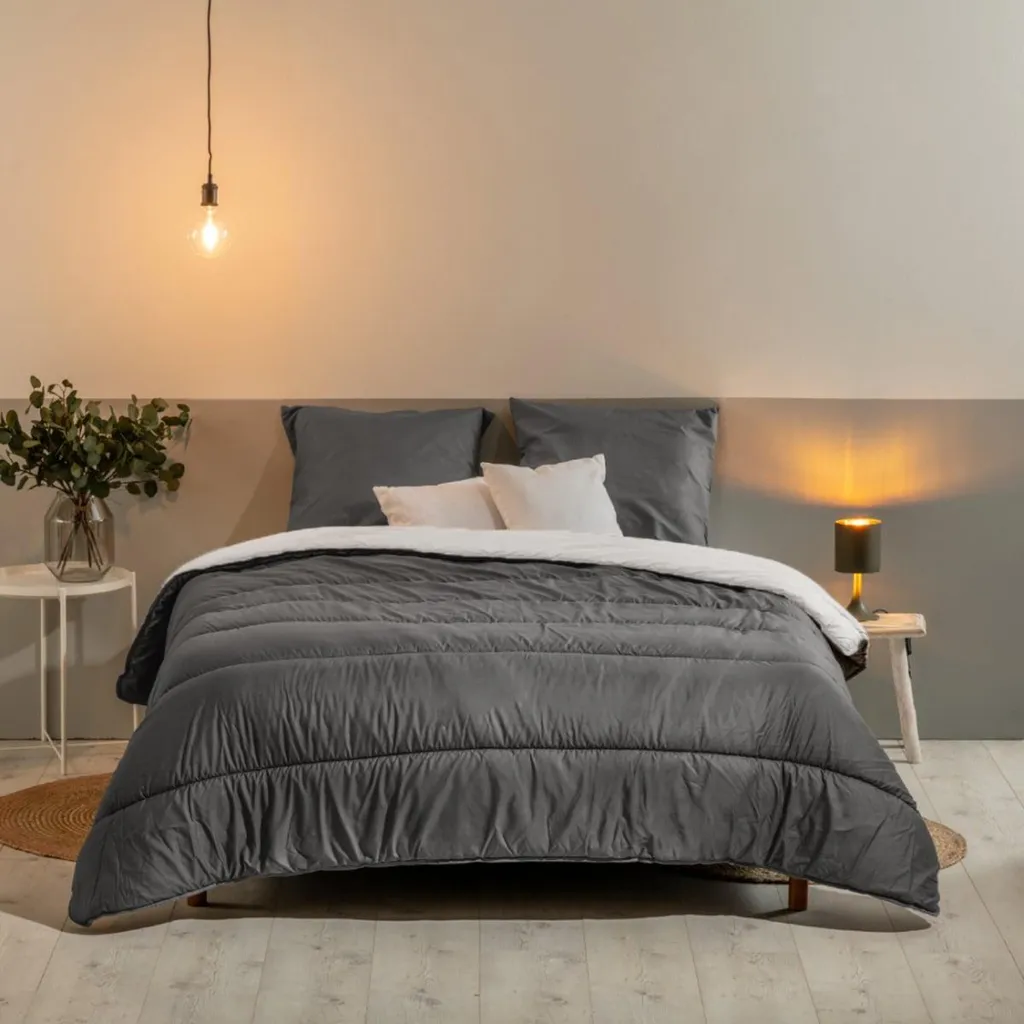 Couette imprimée Bleu Câlin 140x200 microfibre chaude et chaleureuse - 2