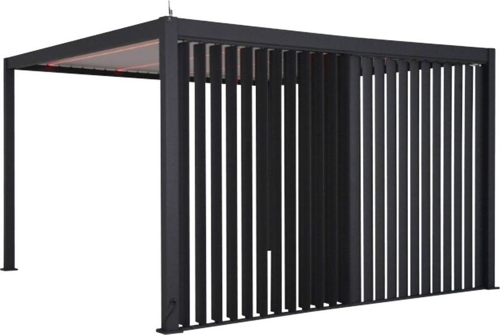 Jalousie für pergola evora 3m graphitgrau - Hespéride