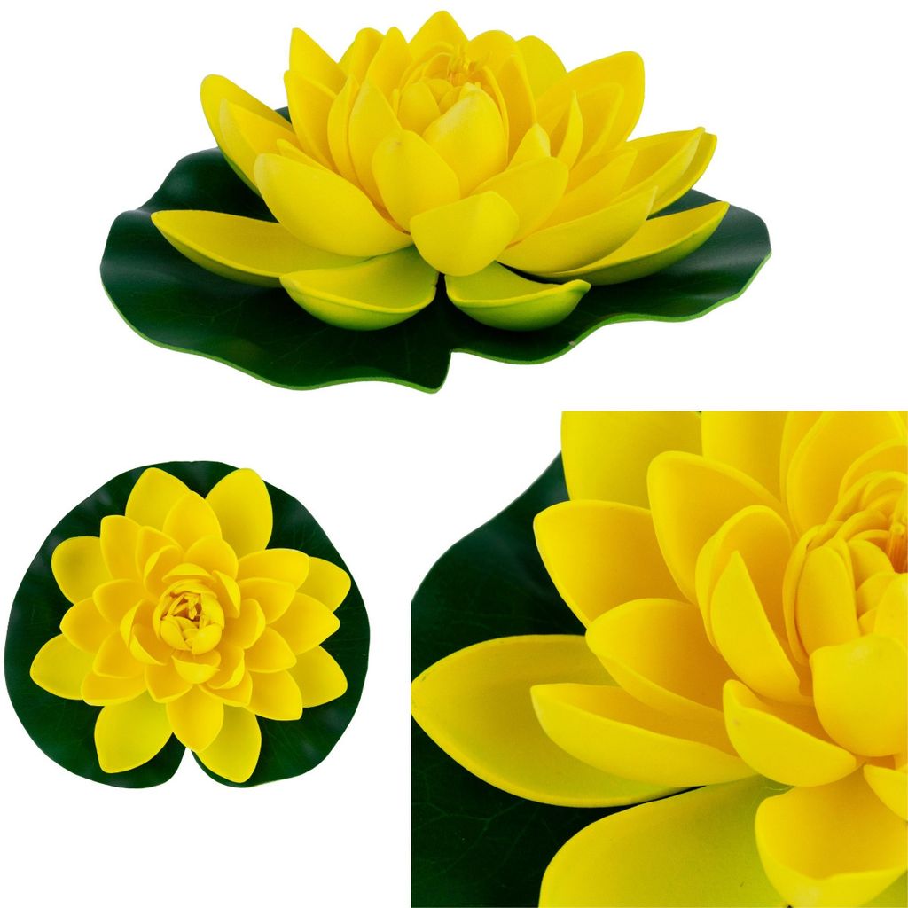 Seerose Künstliche Lotosblume Schwimmend Teich Schwimmende Attrappe