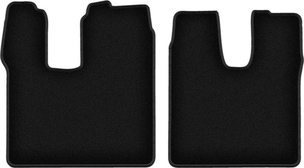 Tappetini per Camion MAN TGL TGM | Velluto Nero Set Completo 2 pz