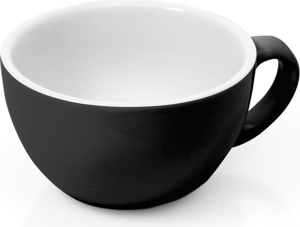Cappuccino Tasse Obertasse Italia 280 ml schwarz, Porzellan Obrázok produktu 
