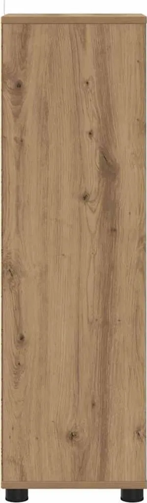 Meuble colonne de salle de bain avec étagères modulables Chêne Artisan - 6