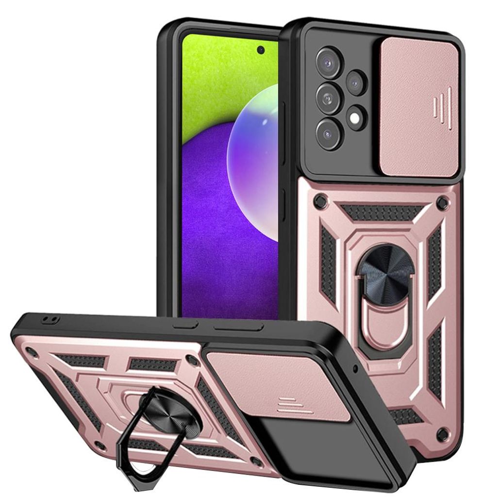 Techsuit Camshield Back Cover Hülle für Samsung Galaxy A52 4G/5G / A52s - Roségold