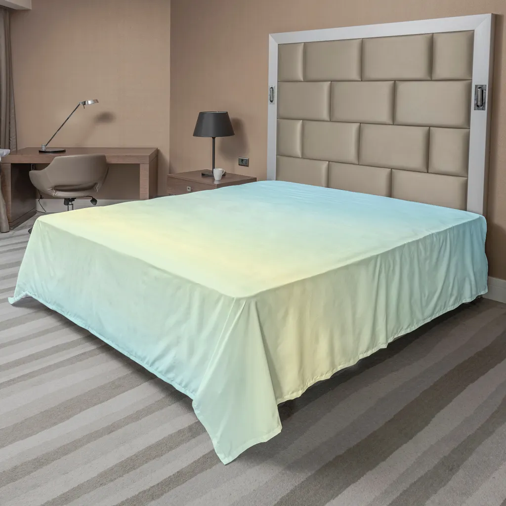 Drap de lit supérieur doux bleu bébé, linge de maison décoratif 1 pièce