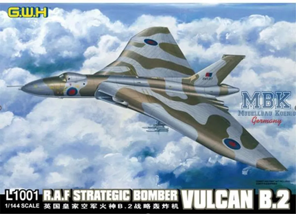 Lion Roar Great Wall Hobby Vulcan B.2 RAF Bombardier stratégique 1/144