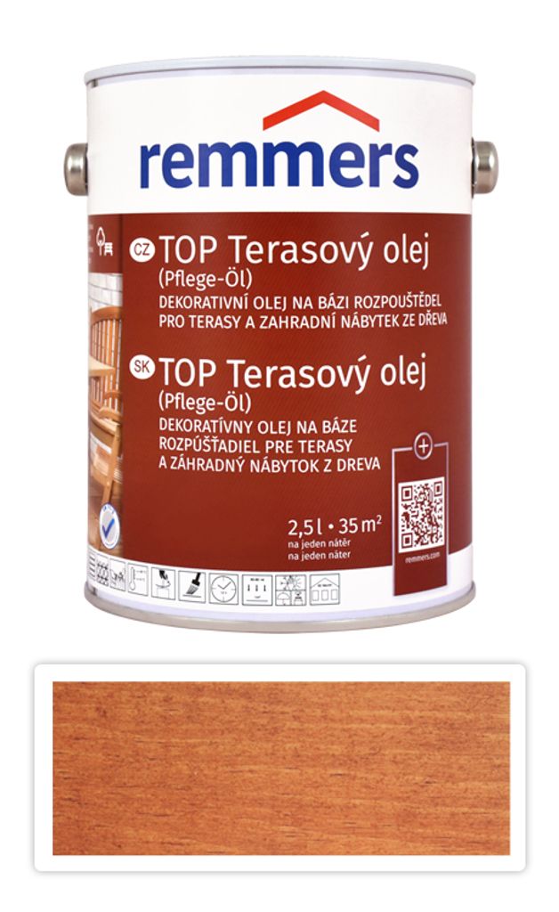 REMMERS TOP Terasový olej na bázi rozpouštědel 2.5 l Teak Obrázek produktu 