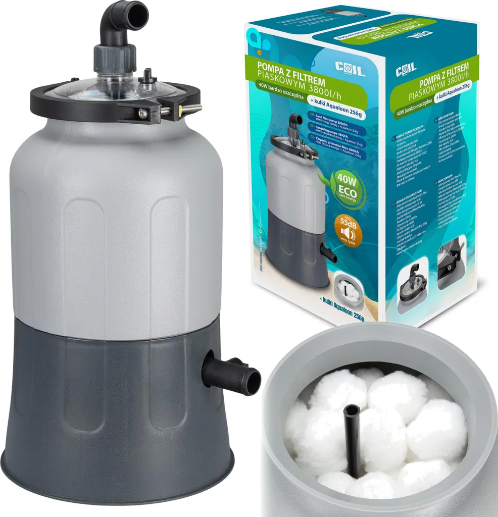 Filtration à sable 3800 l/h pour garder une eau de piscine limpide