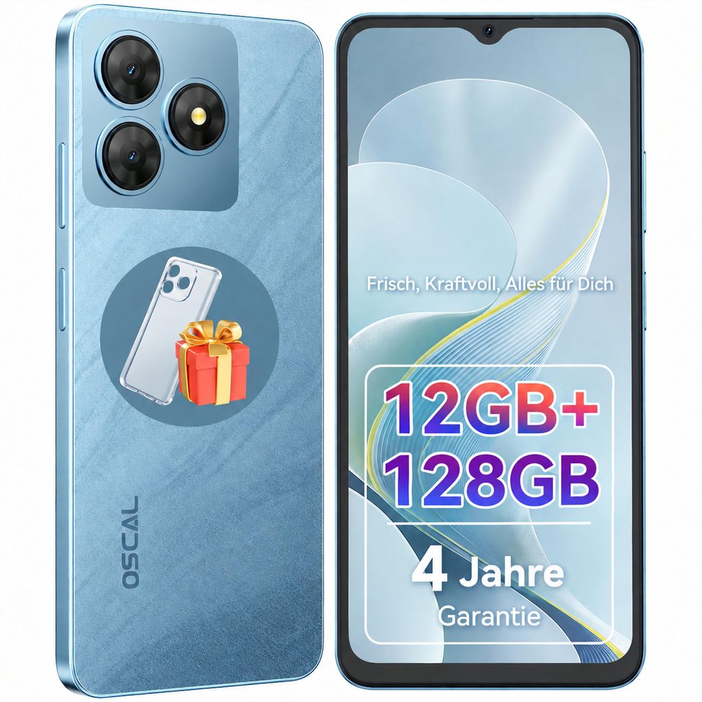 Blackview-OSCAL FLAT 2 smartphone, 12 (4+8)+128GB, 6,56 Productafbeelding 