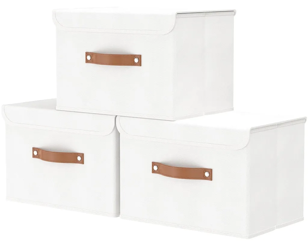 Dites Adieu au Désordre avec ces 3 Paniers de Rangement à Couvercle