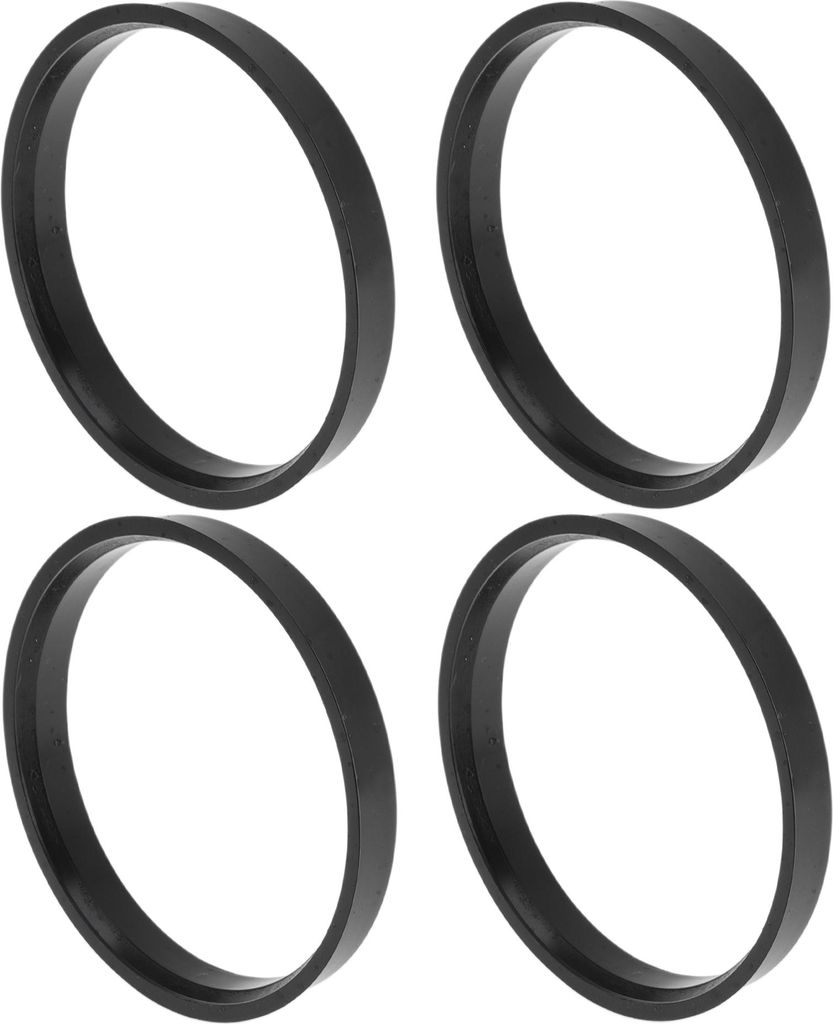 76,1 mm bis 71,1 mm Auto-Radnaben-Zentrierringe Schwarzes Polycarbonat-Räderzentrumswelle-Stoßdämpfende Nabenringe 4 Stück