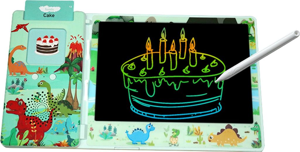 Schreibtablett 8,5-Zoll-LCD-Augenschutz-Farbbildschirm mit 112 Karten und 1 Stift Kleinkind-Zeichenblöcken als Geschenk