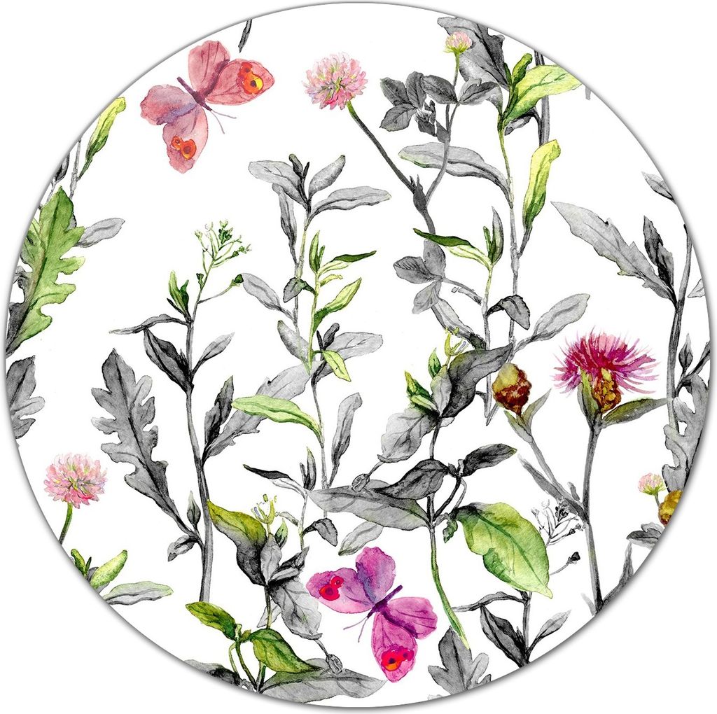 Glas-Herdabdeckplatte Glaskeramikkochfeld-Abdeckung Schneideplatten - 40 cm - Wiesenblumen Floral