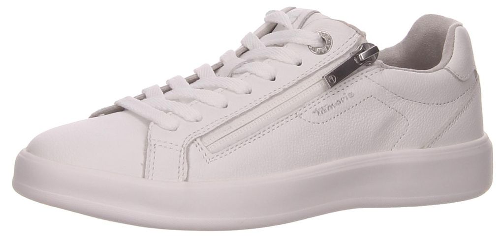 Tamaris Schnürhalbschuhe in weiss/weiss kombi, Gr. 37 Produktbild 