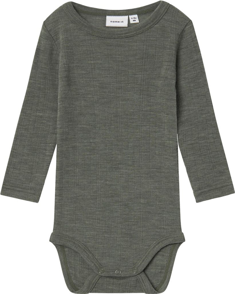 Name It Wang Wool Needle Solid Langarm-body Grün 0 Months Junge Grün 0 Months