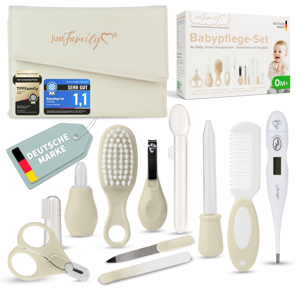 TPFFamily Baby Pflegeset Neugeborene – 11-teiliges Set mit Produktbild 