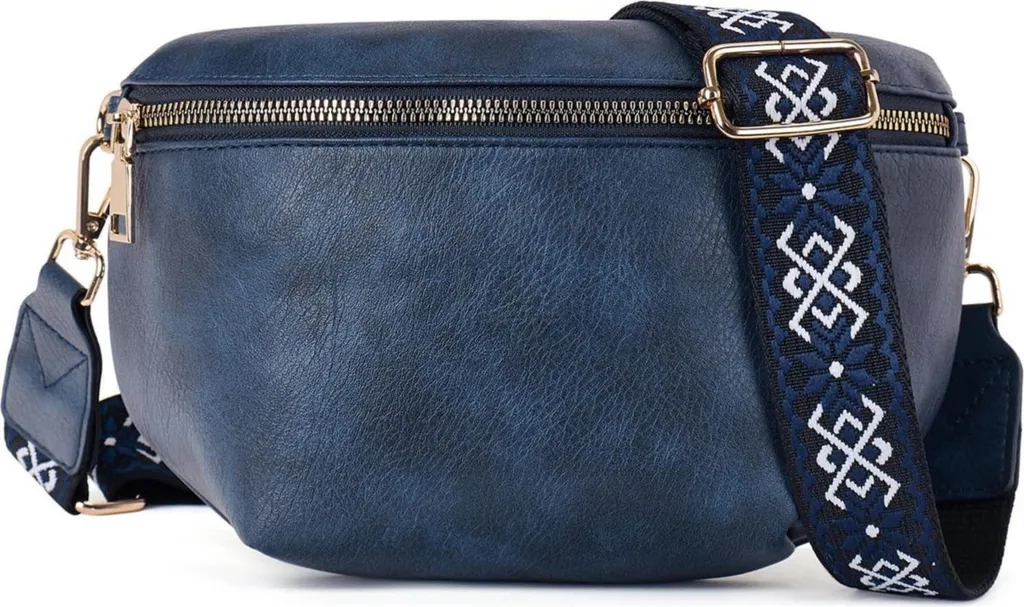 Petit sac bandoulière protection RFID cuir synthétique souple Roulens