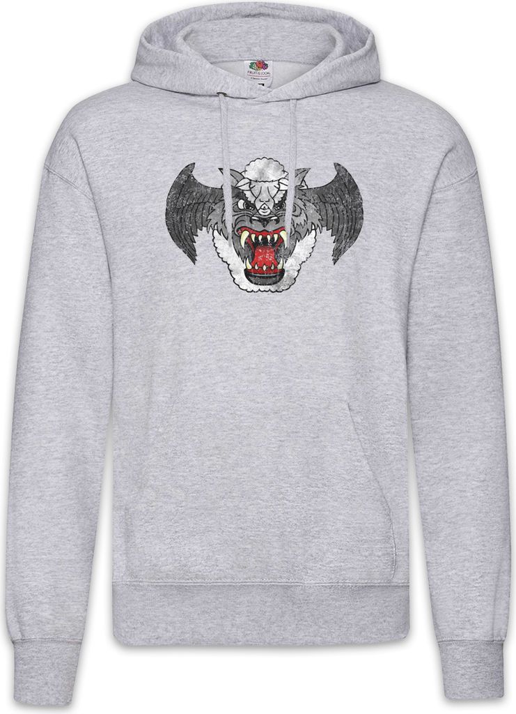 Urban Backwoods Airwolf Patch, Herren Hoodie, Farbe: Hellgrau, Größe: M