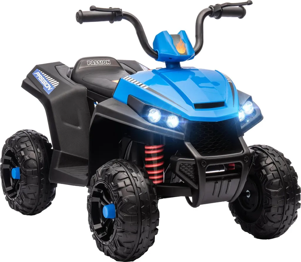 Véhicule électrique enfant type quad bleu 4 roues pour le plein air