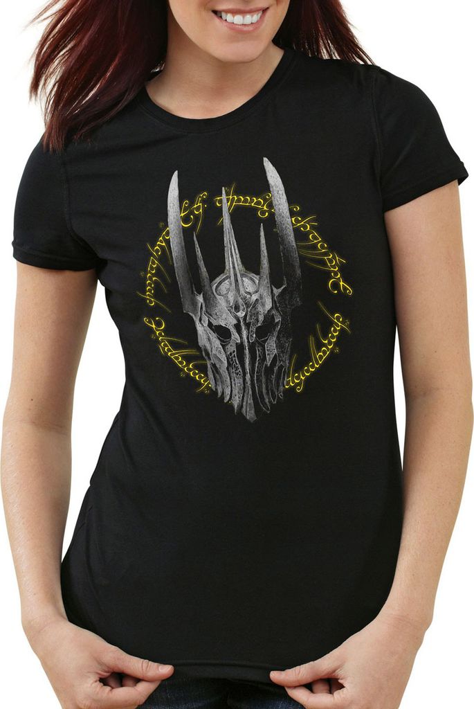 style3 Dunkle Ringe Damen T-Shirt Neuseeland Auenland, Größe:L