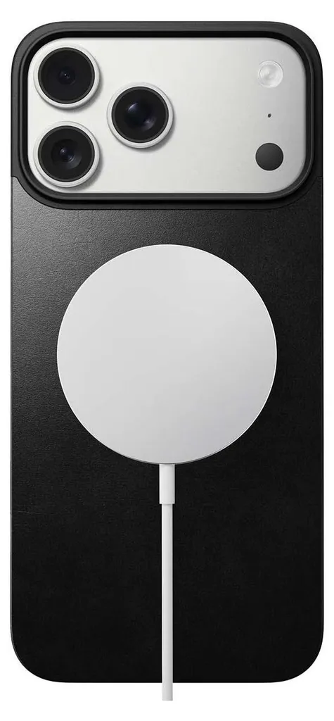 Protection Arrière iPhone 17 Pro Nomad en Cuir Noir avec MagSafe - 12
