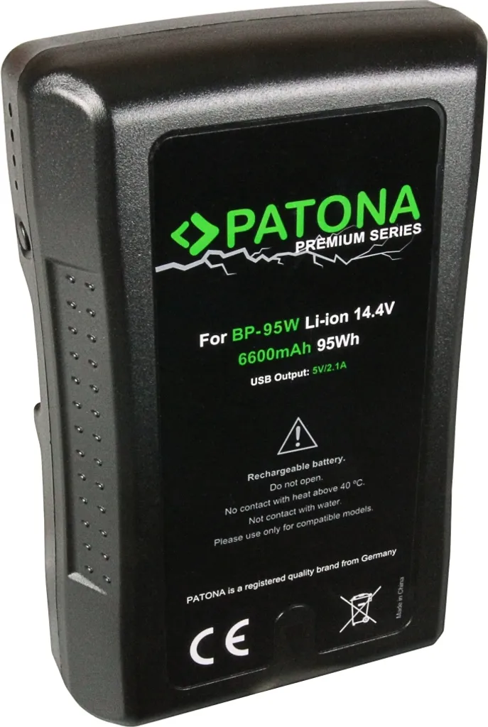 Batterie Patona V-Mount 95Wh 6600mAh avec Sortie D-Tap Haute Capacité