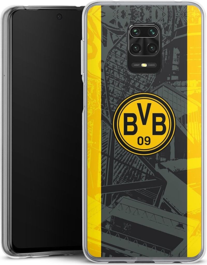 DeinDesign Handyhülle für Xiaomi Redmi Note 9 Pro Silikon Hülle Case Smartphone Schutzhülle BVB Borussia Dortmund Stadion