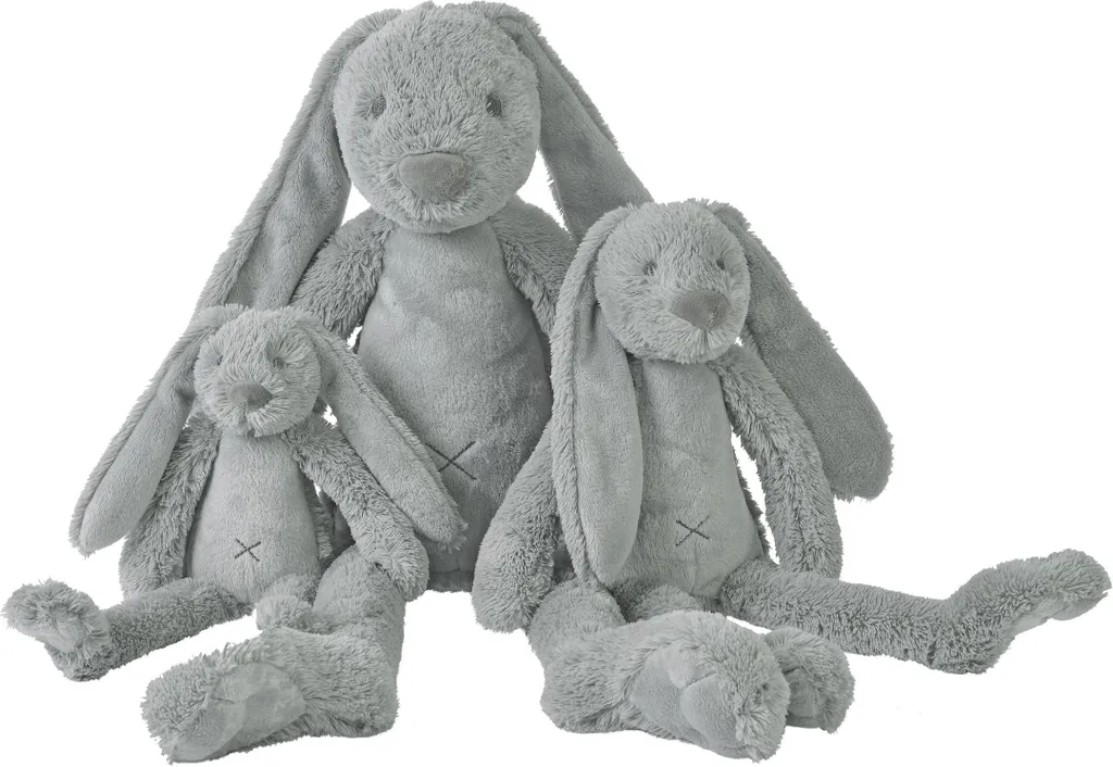 Happy Horse Rabbit Richie Doudou Gris - Peluche Lapin Douce 28cm