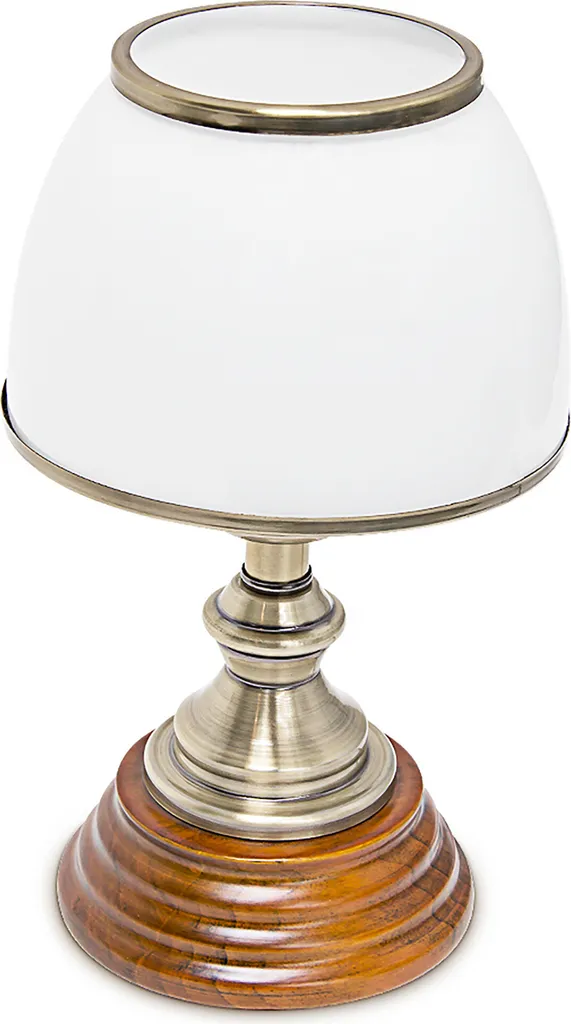 Lampe de table pour ambiance cocooning abat-jour verre blanc opaque